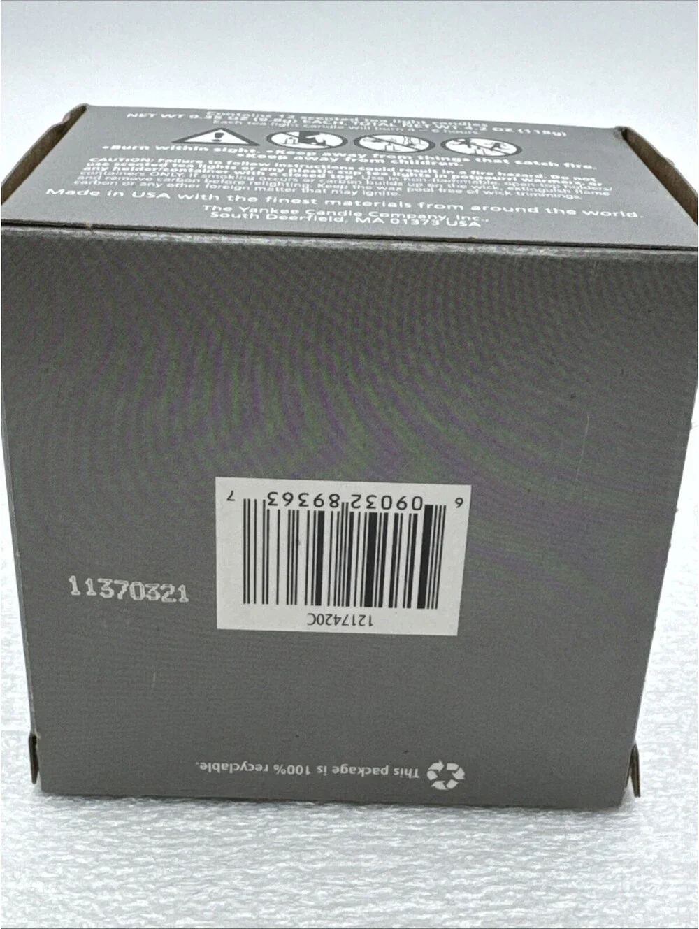 Yankee Candle Retired Halloween Candy Corn Box of 12 Scented Tea Lights USA
